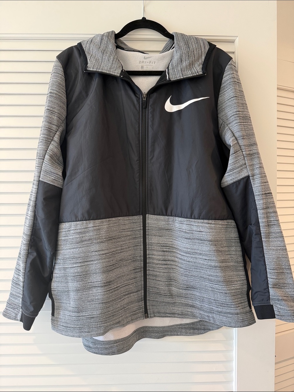 Black & Gray Dri-FIT Zip- Up Jacket
